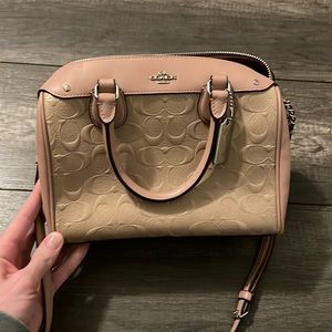 Pink blush Coach purse in great condition!